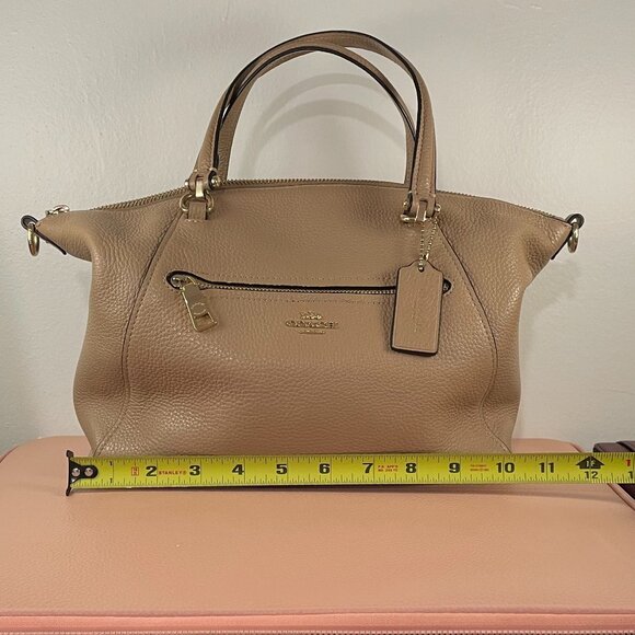 Coach Soft Pebbled Leather Shoulder Bag - Picture 7 of 11